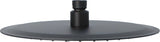 Luzzo® Regendouchekop Ø25 cm - Universele extra Platte Hoofddouche Rond RVS - Zwart