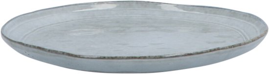 Aardewerk Serviesset Flower Beige 6 persoons 12-delig - Grijs