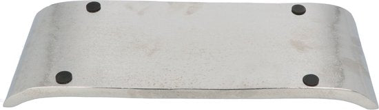 4goodz Zilveren Decoratieve Dienbladen Set – 2 Stuks Aluminium
