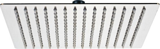 Luzzo® Regendouchekop Ø25 cm Hoofddouche Vierkant RVS - Douchekop extra Plat - Chroom