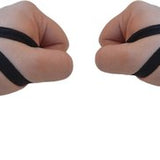 Fitness - Crossfit Polsband - 2 stuks - Grijs - Zwart - Polsbandage Wrist Support Wraps - Pols Bandage Band - Bodybuilding Support - Gewichthef Straps - Krachttraining Lifting Workout Straps