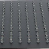 Luzzo Universele Platte RVS Hoofddouche Zwart Vierkant 30 cm