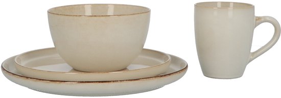 Servies 16 delig 4-persoons - Reactive Glaze