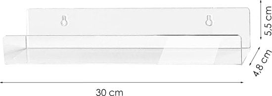 LP houder - 6 stuks - Transparant - Houder voor LP's - LP organizer voor aan de Muur