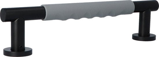 Luzzo® Fisso Soft Handgreep Badkamer/Toiletgreep - Zwart/Grijs