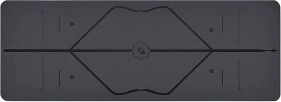 Liforme Compacte Travel Yogamat Grijs - (66 x 180 x 0,2 cm) 1,6 kg | Inclusief Draagtas | Lichtgewicht & Reisvriendelijk | Uitstekende Grip & Snel Drogend | Milieuvriendelijk Rubber | AlignForMe Markeringen | Geschikt voor Yoga Onderweg