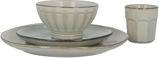 Servies 16 delig 4-persoons - Reactive Glaze