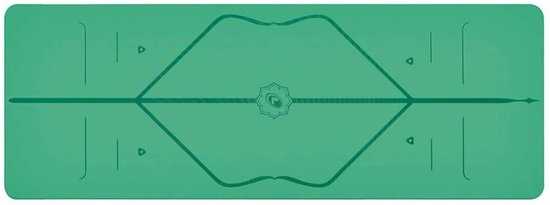 Liforme Compacte Reis Yogamat - Fitnessmat Groen - (66 x 180 x 0,2 cm) 1,6 kg | Inclusief Draagtas | Lichtgewicht & Reisvriendelijk | Uitstekende Grip & Snel Drogend | Milieuvriendelijk Rubber | AlignForMe Markeringen | Geschikt voor Yoga Onderweg