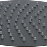 Luzzo® Regendouchekop Ø25 cm - Universele extra Platte Hoofddouche Rond RVS - Zwart