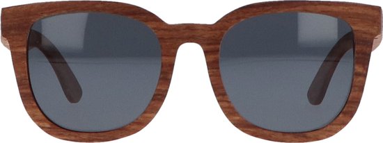 5one® Rome Kosso hout zonnebril met lens - zonnebril voor dames