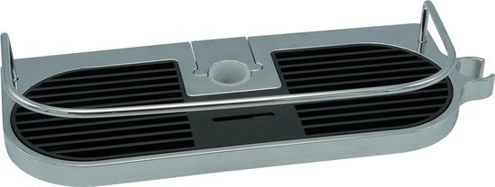 4Goodz zwart chromen doucheplank voor douchestang 30x12x5cm