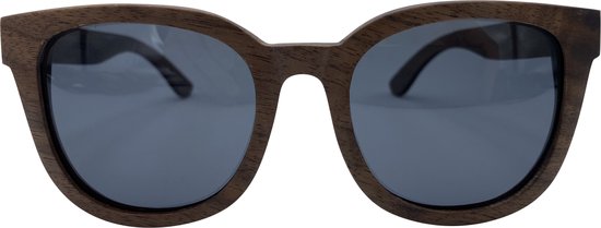 5one® Rome Walnut zonnebril met lens - houten dames zonnebril