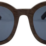 5one® Rome Walnut zonnebril met lens - houten dames zonnebril