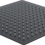 Luzzo® Regendouchekop extra Platte Hoofddouche Vierkant RVS Ø25 cm - Douchekop Zwart