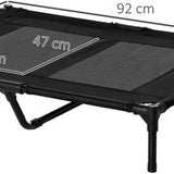 Hondenligbed - Outdoor Hondenstretcher - inklapbaar - ademend - Zwart