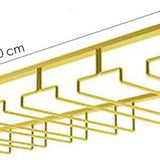 Ophangrek Wijnglazen - Goud - 18 glazen - 6 Rijen - Wijnglazenhouder - Ophangrek Wijnglazen - Wijnrek - Ophangrek - Glazenrek - Wijn Glas Rek - Wijnglas Houder - Wijnglazenhouder - Wijnglazen organizer - Glasophangrek - Wijnglas Rek