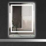 Badkamerspiegel 50x70 cm met Verlichting en Planchet