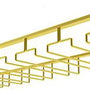 Ophangrek Wijnglazen - Goud - 18 glazen - 6 Rijen - Wijnglazenhouder - Ophangrek Wijnglazen - Wijnrek - Ophangrek - Glazenrek - Wijn Glas Rek - Wijnglas Houder - Wijnglazenhouder - Wijnglazen organizer - Glasophangrek - Wijnglas Rek