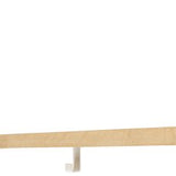 Marcellis - 3x Industriële ophang haak - jas haak - mat wit - metaal - 8cm - ook voor aan plank