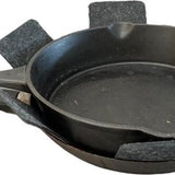 Pannenbeschermer - 2 Stuks - 38 cm en 30 cm - Vilt - Zwart - Optimale Bescherming van je Pannen - Panbeschermer - Onderzetter