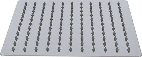 Luzzo® Regendouchekop Ø25 cm Hoofddouche Vierkant RVS - Douchekop extra Plat - Chroom