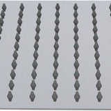 Luzzo® Regendouchekop Ø25 cm Hoofddouche Vierkant RVS - Douchekop extra Plat - Chroom