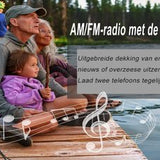 NovaWare NoodRadio Solar Opwindbaar - FM-AM - Powerbank Zonneenergie met 20.000mAh - Noodpakket - Draagbare Radio op batterijen – Zwart