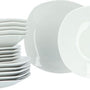 4goodz set 18 delig servies porselein Plaza wit