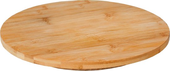 4goodz Draaibaar Serveerplateau van Bamboe - 35 cm doorsnede