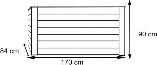 Westmann Plantenbak Kruidenbak WMHL170 - 170x90x84 cm