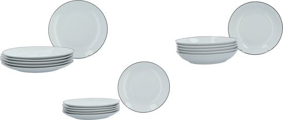 Luzzo® Serviesset met - delig - Wit