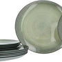 6-persoons Green Jem Servies Glas - 12 delig Servies - Groen