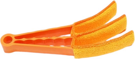 Jaloezie Reiniger - Oranje - 3 Extra Doekjes - 1 Microvezeldoek - Geschikt voor Luxaflex - Lamellen Schoonmaken