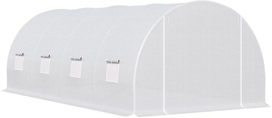 4goodz Tunnelkas - Foliekas Kweekkas 595x300x200 cm - Wit