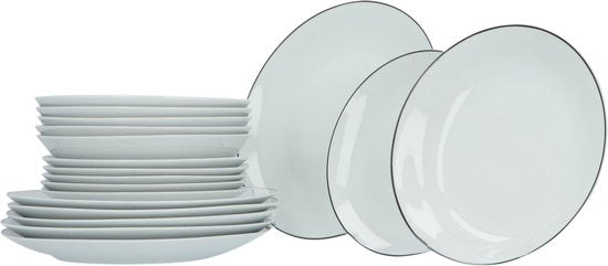 Luzzo® Serviesset met - delig - Wit