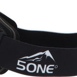 5one® Alpine 4 Silver Skibril met anti-condens en bewaarcase - UV 400