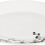 Porseleinen Serviesset Wild Flower 6-persoons 18-delig - Wit/Zwart