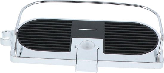 4Goodz zwart chromen doucheplank voor douchestang 30x12x5cm