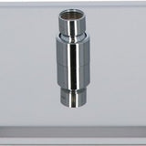 Luzzo® Regendouchekop Ø25 cm Hoofddouche Vierkant RVS - Douchekop extra Plat - Chroom