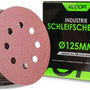 Rodopi® 100x Korrel Schuurpapier 125mm - 8 gats Excentrisch Schuurmachine