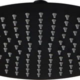 Luzzo® Regendouchekop Ø25 cm - Universele extra Platte Hoofddouche Rond RVS - Zwart