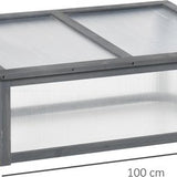 4goodz Houten Mini Kweekbak 100x65x40 cm, moestuin met Deksel