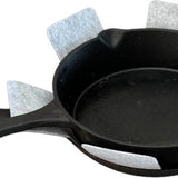 Pannenbeschermer - 2 Stuks - 38 cm en 30 cm - Vilt - Grijs - Optimale Bescherming van je Pannen - Panbeschermer - Onderzetter
