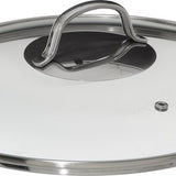 4goodz Dubbelwandige RVS Hapjespan met deksel - Zilver