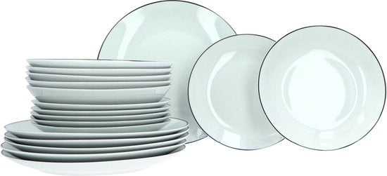 Luzzo® Serviesset met - delig - Wit