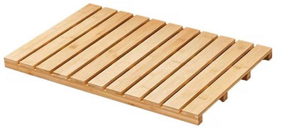 Badmat - Bamboe - Douchemat antislip - Voor in douche of bad - Houten - Douchemat - Badkamer mat - Saunamat