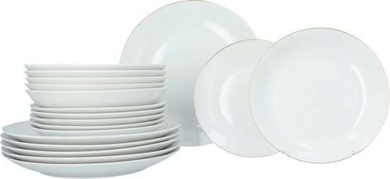 Luzzo® Serviesset met - delig - Wit