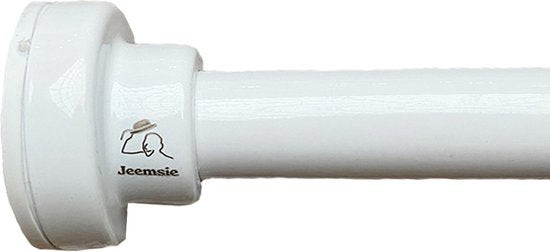 Douchestang Uitschuifbaar - Wit - 66 cm tot 99 cm - Universeel - Douchestang zonder Boren - Douchestang Verstelbaar - Douchegordijnstang - Gordijnstang