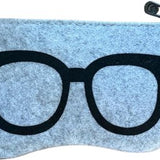 Brillenetui - Grijs - Vilt - Brillen etui - Bril Beschermer - Brillendoos - Brillenkoker - Brillenhoes