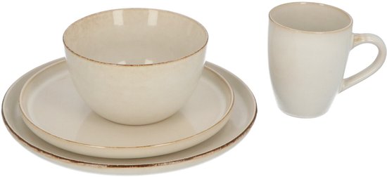 Servies 16 delig 4-persoons - Reactive Glaze